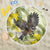 New Zealand Piwakawaka Fantail Bird Beach Blanket With Kowhai Flowers