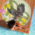 New Zealand Piwakawaka Fantail Bird Beach Blanket With Kowhai Flowers