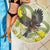 New Zealand Piwakawaka Fantail Bird Beach Blanket With Kowhai Flowers
