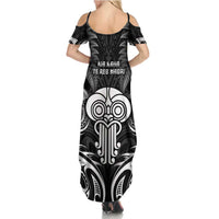 New Zealand Te Reo Maori Summer Maxi Dress Korero Maori Ai Au