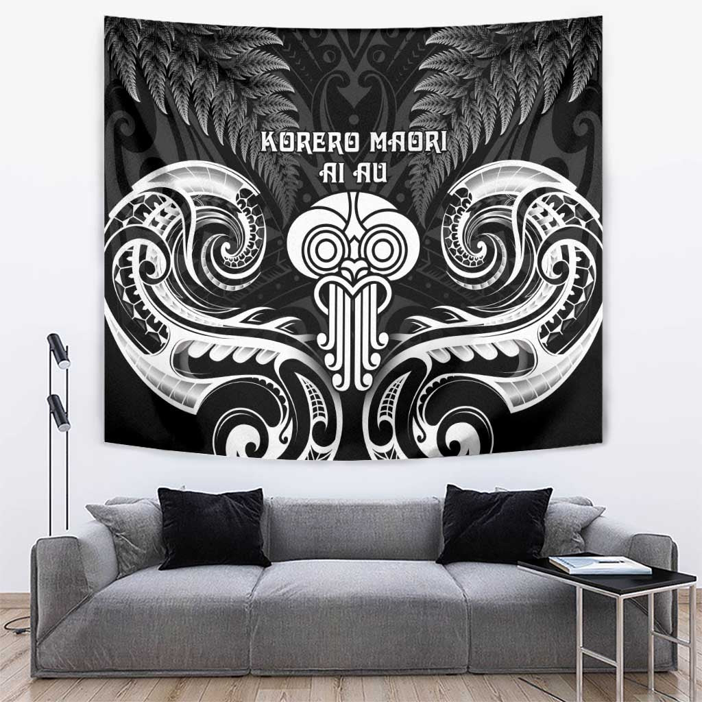 New Zealand Te Reo Maori Tapestry Korero Maori Ai Au LT05 Black - Polynesian Pride