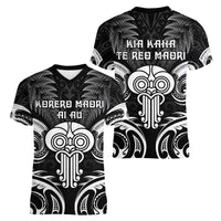 New Zealand Te Reo Maori Women V-Neck T-Shirt Korero Maori Ai Au