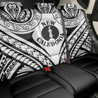 New Caledonia Day Back Car Seat Cover Polynesian Curves White Color - Polynesian Pride