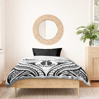 New Caledonia Day Bedding Set Polynesian Curves White Color - Polynesian Pride