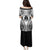 New Caledonia Day Family Matching Puletasi and Hawaiian Shirt Polynesian Curves White Color - Polynesian Pride