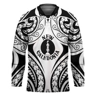 New Caledonia Day Hockey Jersey Polynesian Curves White Color - Polynesian Pride