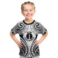 New Caledonia Day Kid T Shirt Polynesian Curves White Color - Polynesian Pride