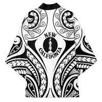 New Caledonia Day Kimono Polynesian Curves White Color - Polynesian Pride