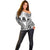 New Caledonia Day Off Shoulder Sweater Polynesian Curves White Color - Polynesian Pride