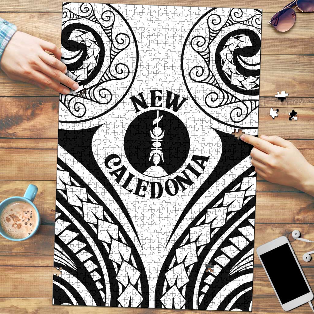 New Caledonia Day Puzzle Polynesian Curves White Color LT05 White - Polynesian Pride