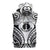New Caledonia Day Sleeveless Zip Hoodie Polynesian Curves White Color - Polynesian Pride