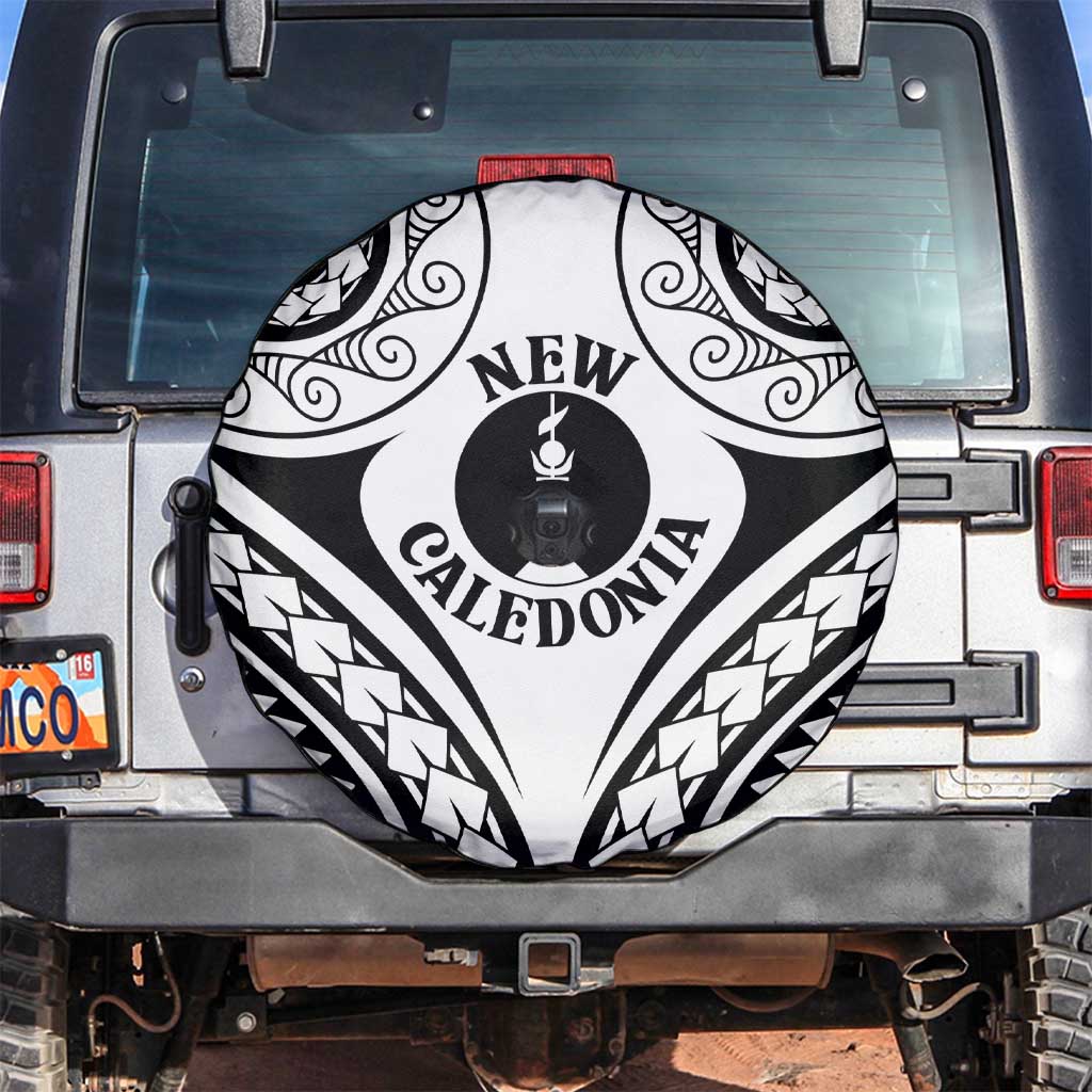 New Caledonia Day Spare Tire Cover Polynesian Curves White Color LT05 White - Polynesian Pride