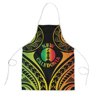 New Caledonia Day Apron Polynesian Curves Reggae Color - Polynesian Pride