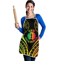 New Caledonia Day Apron Polynesian Curves Reggae Color - Polynesian Pride