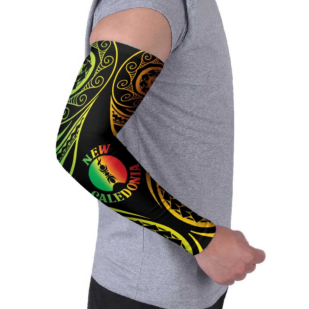 New Caledonia Day Arm Sleeves Polynesian Curves Reggae Color LT05 - Polynesian Pride