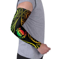 New Caledonia Day Arm Sleeves Polynesian Curves Reggae Color LT05 - Polynesian Pride