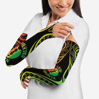 New Caledonia Day Arm Sleeves Polynesian Curves Reggae Color LT05 - Polynesian Pride