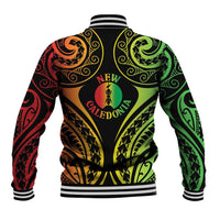 New Caledonia Day Baseball Jacket Polynesian Curves Reggae Color LT05 - Polynesian Pride