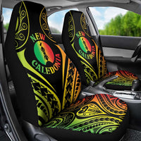New Caledonia Day Car Seat Cover Polynesian Curves Reggae Color - Polynesian Pride