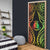 New Caledonia Day Door Cover Polynesian Curves Reggae Color - Polynesian Pride