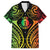 New Caledonia Day Family Matching Short Sleeve Bodycon Dress and Hawaiian Shirt Polynesian Curves Reggae Color - Polynesian Pride