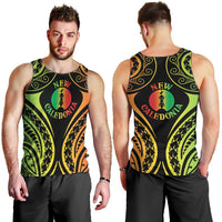 New Caledonia Day Men Tank Top Polynesian Curves Reggae Color - Polynesian Pride