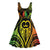 New Caledonia Day Midi Dress Polynesian Curves Reggae Color - Polynesian Pride
