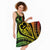 New Caledonia Day Midi Dress Polynesian Curves Reggae Color - Polynesian Pride
