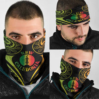 New Caledonia Day Neck Gaiter Polynesian Curves Reggae Color LT05