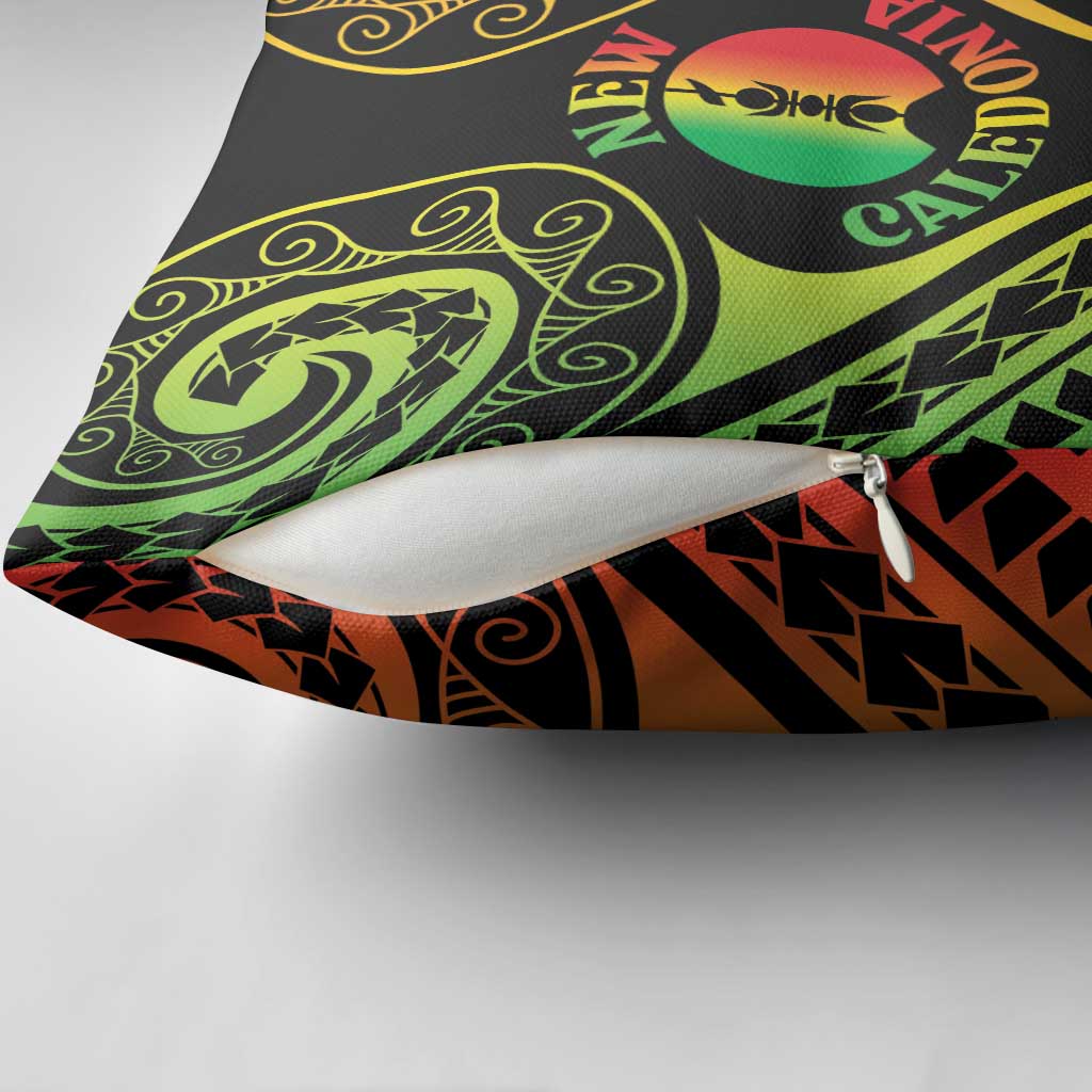 New Caledonia Day Pillow Cover Polynesian Curves Reggae Color - Polynesian Pride