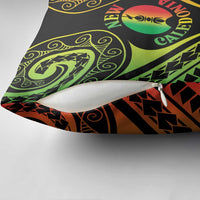 New Caledonia Day Pillow Cover Polynesian Curves Reggae Color - Polynesian Pride