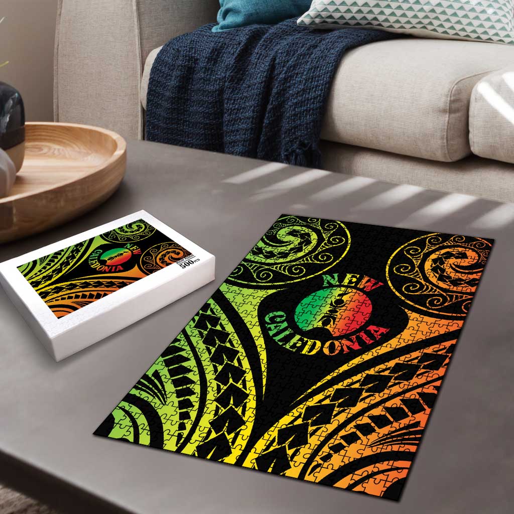 New Caledonia Day Puzzle Polynesian Curves Reggae Color LT05 - Polynesian Pride