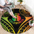 New Caledonia Day Round Carpet Polynesian Curves Reggae Color - Polynesian Pride