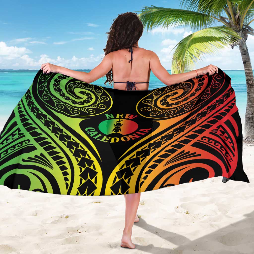 New Caledonia Day Sarong Polynesian Curves Reggae Color - Polynesian Pride