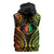 New Caledonia Day Sleeveless Hoodie Polynesian Curves Reggae Color - Polynesian Pride