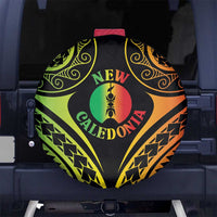 New Caledonia Day Spare Tire Cover Polynesian Curves Reggae Color LT05 No hole Reggae - Polynesian Pride