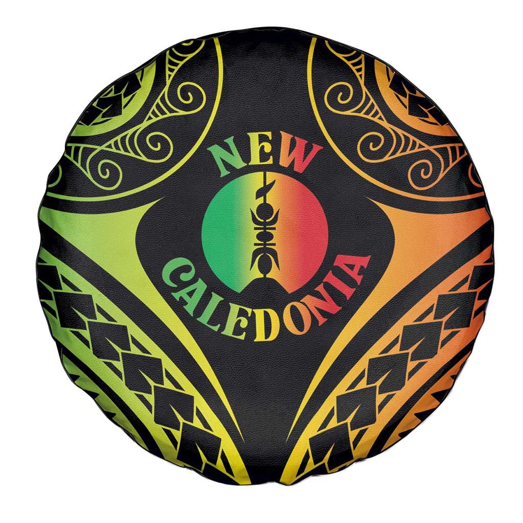 New Caledonia Day Spare Tire Cover Polynesian Curves Reggae Color LT05 - Polynesian Pride