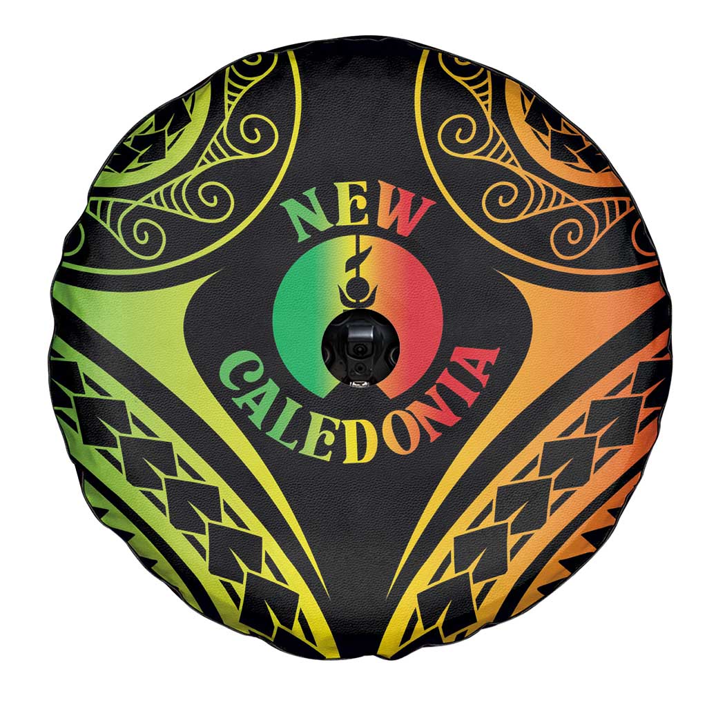 New Caledonia Day Spare Tire Cover Polynesian Curves Reggae Color LT05 - Polynesian Pride