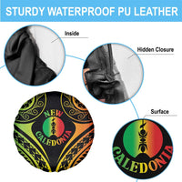 New Caledonia Day Spare Tire Cover Polynesian Curves Reggae Color LT05 - Polynesian Pride