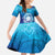 Marshall Islands Manit Day Family Matching Tank Maxi Dress and Hawaiian Shirt Tribal Dolphin With Marshall Seal - Polynesian Pride