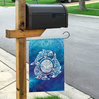 Marshall Islands Manit Day Garden Flag Tribal Dolphin With Marshall Seal - Polynesian Pride