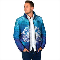 Marshall Islands Manit Day Padded Jacket Tribal Dolphin With Marshall Seal - Polynesian Pride