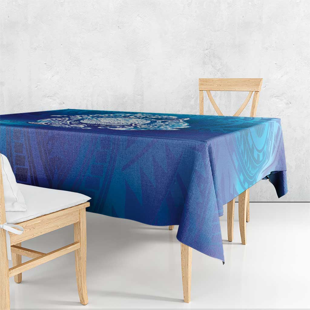 Marshall Islands Manit Day Tablecloth Tribal Dolphin With Marshall Seal - Polynesian Pride