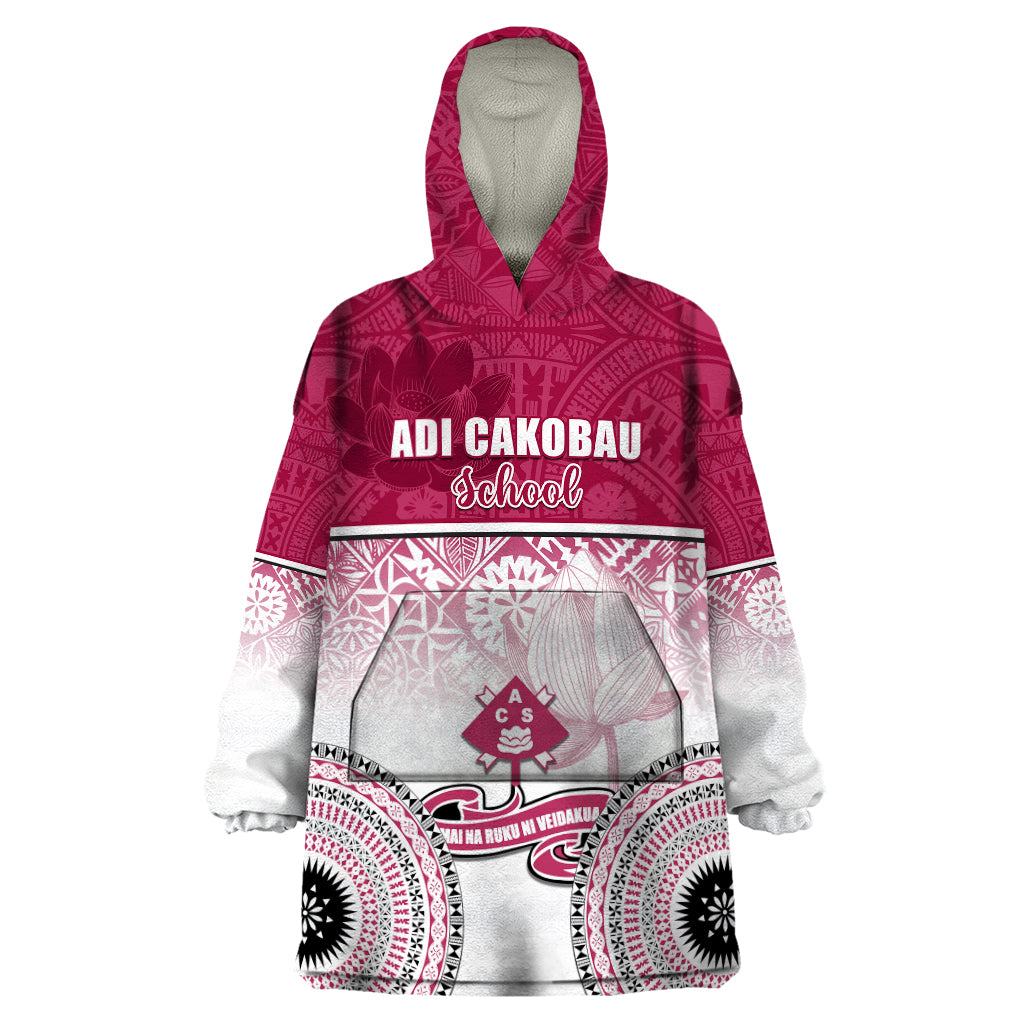 Adi Cakobau School Wearable Blanket Hoodie 75th Anniversary LT05 One Size Pink - Polynesian Pride