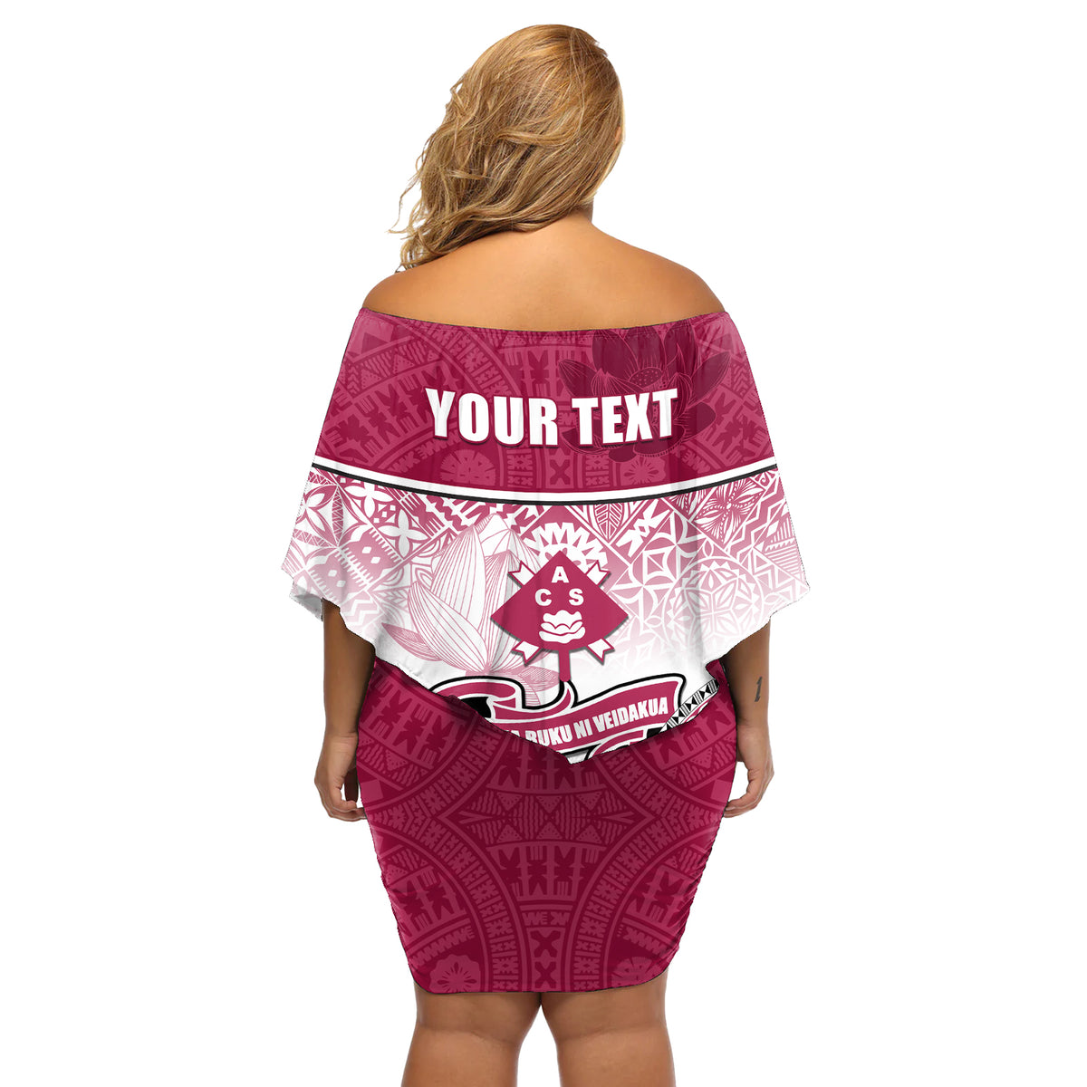personalized-adi-cakobau-school-off-shoulder-short-dress-with-fijian-tapa-pattern