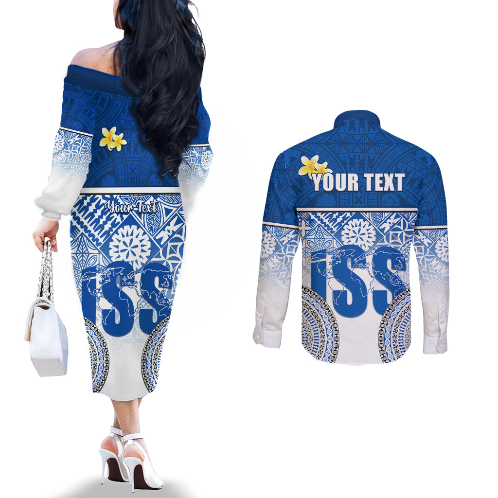 personalized-international-school-suva-couples-matching-off-the-shoulder-long-sleeve-dress-and-long-sleeve-button-shirts-with-fijian-tapa-pattern