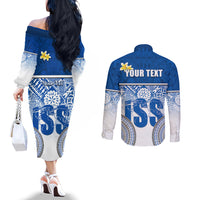 personalized-international-school-suva-couples-matching-off-the-shoulder-long-sleeve-dress-and-long-sleeve-button-shirts-with-fijian-tapa-pattern