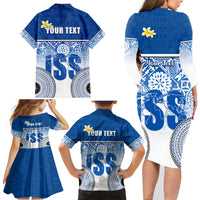 Personalized International School Suva Family Matching Long Sleeve Bodycon Dress and Hawaiian Shirt With Fijian Tapa Pattern LT05 - Polynesian Pride