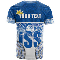 Personalized International School Suva T Shirt With Fijian Tapa Pattern LT05 - Polynesian Pride