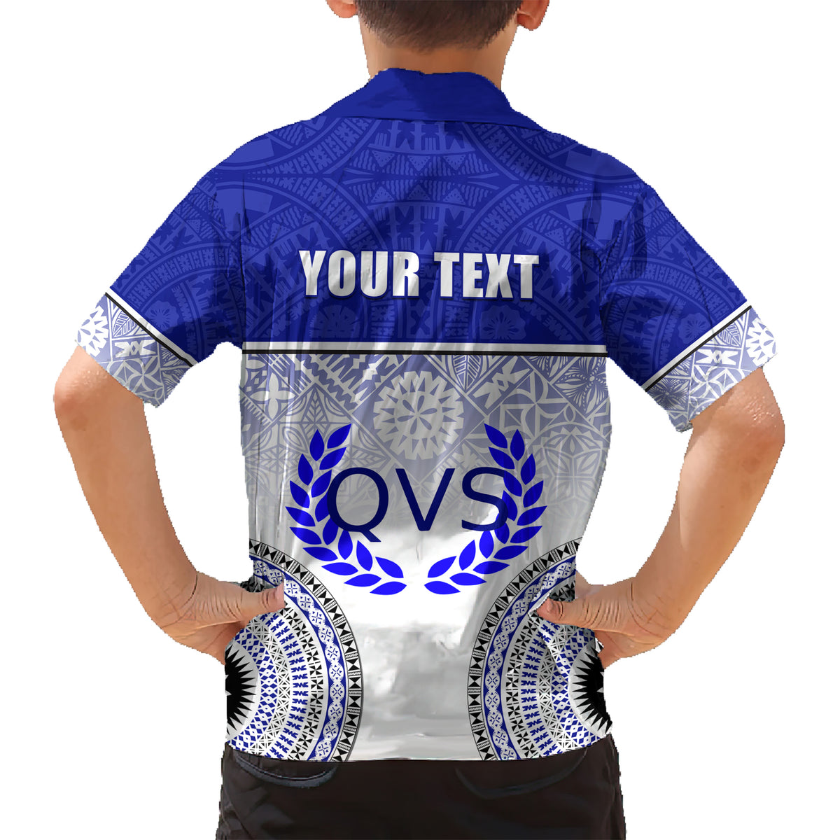 personalized-queen-victoria-school-kid-hawaiian-shirt-with-fijian-tapa-pattern